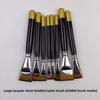 Lacquer Art Specific Short Haired Nylon Brush Lacquerware Large Lacquer Brush Oil Painting Tools Materials Art Small Flat Pen