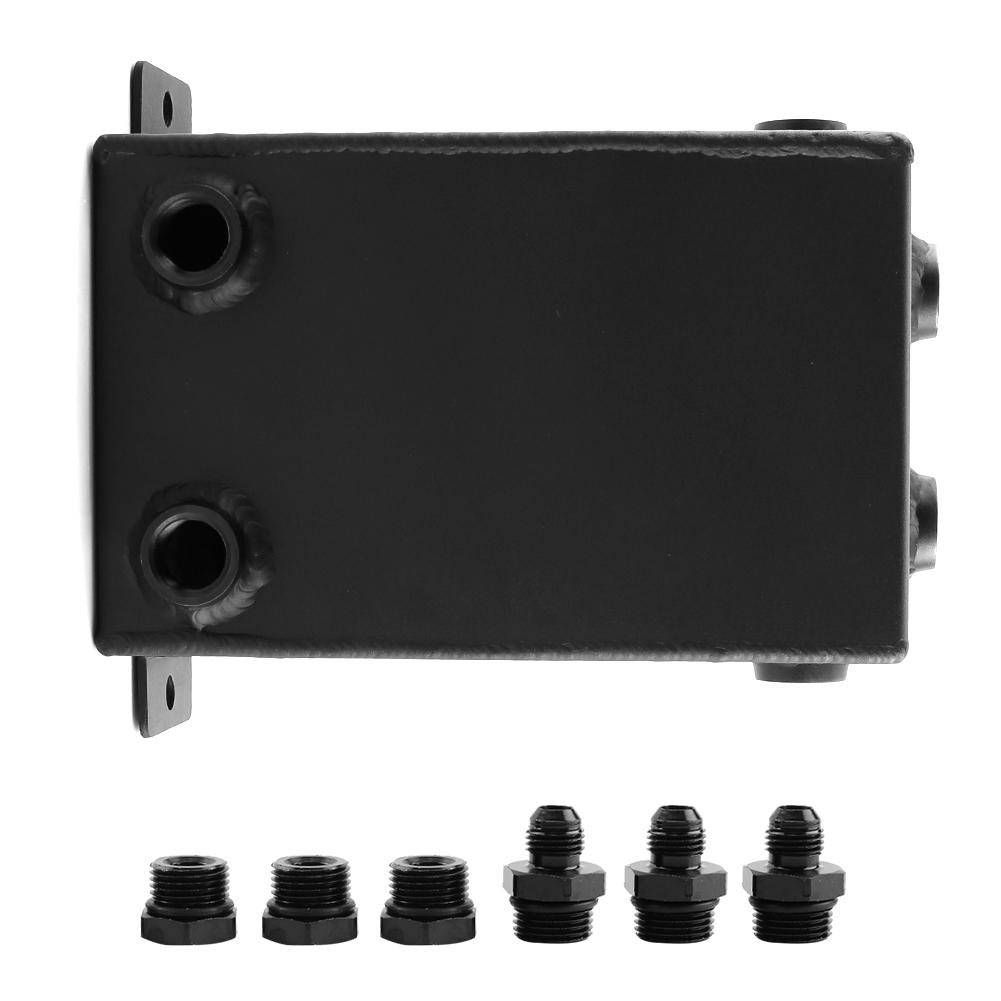 

3L Racing Car Fuel Surge Tank Can Aluminum Automobile Repacking Tools Universal Black