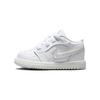 New Air Jordan 1 Slip-Resistant Cushioning Low-Top Toddler Shoes Mountain Peak White Infant And Toddler FQ9114-100