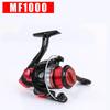 MF Spinning Reel, Black/Red, 5.5:1 Gear Ratio, Metal Line Cup, Freshwater/Saltwater, Long Cast Fishing Tackle