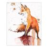 Abstraktes Aquarell Fuchs Poster Cartoon Modernes Tier Wandkunst Bild Leinwanddruck für Wohnzimmer Heimdekor Malerei Cuadros
