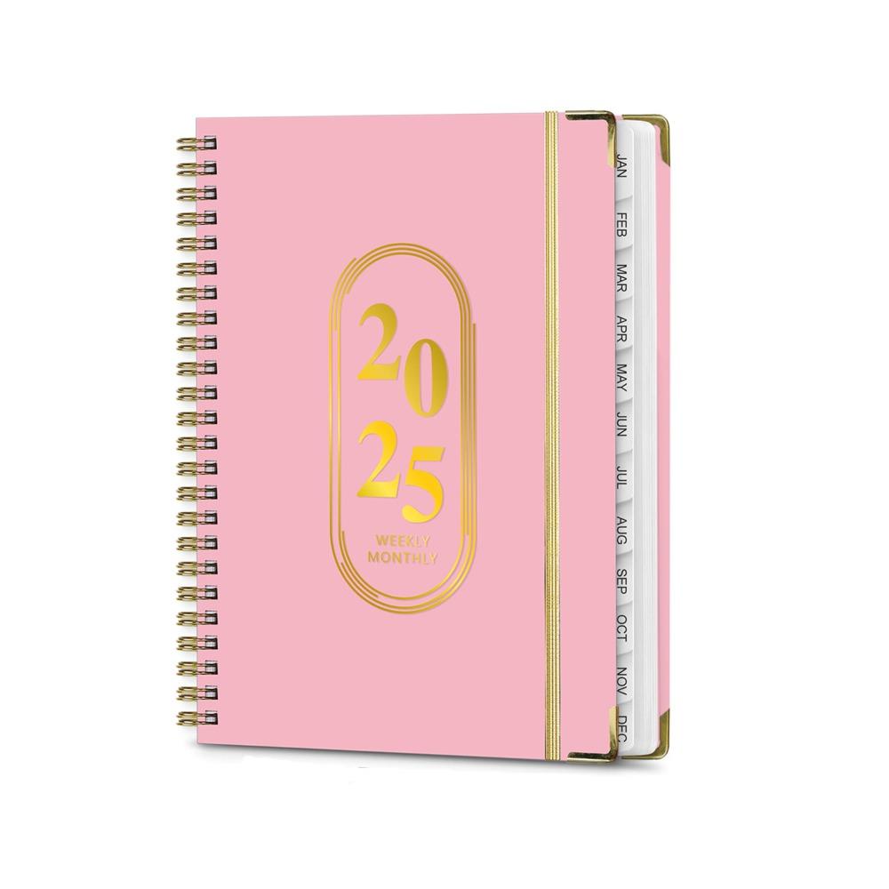 

A5 2025 Journal Notebooks 71 Pages 2025 Schedule Planner Book 365 Days Notepad School розовый