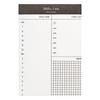 Minimalist Sticky Note Pad - Tearable Schedule Book for Office, Student, or Time Management Plans