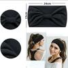 Head Band Women Hair Accessories Solid Wide Headband Bowknot Turbans Wash Face Make-up Hair Band Sports Running Yoga Headbands