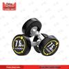 Zhongque Round Head Fixed Rubberized Dumbbell