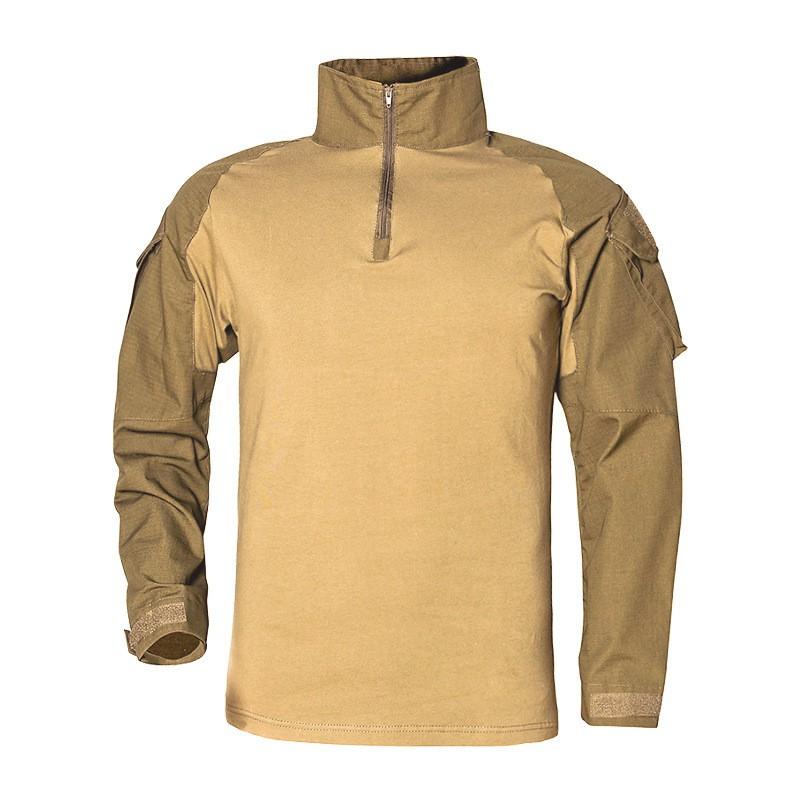 Mens Long Sleeve Tactical Shirt G2 Camo Outdoor Hiking Training Breathable Wear-resistant