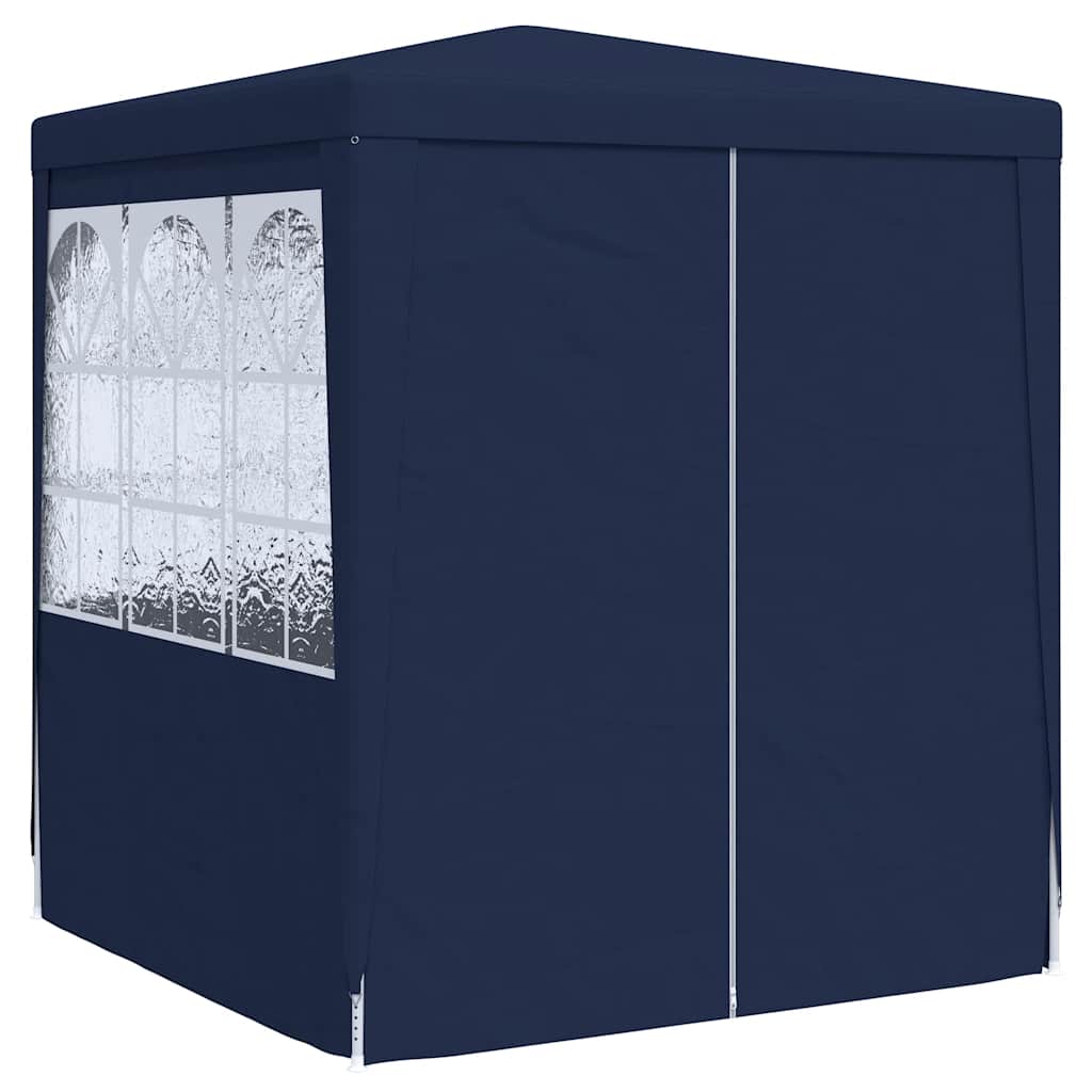 Professional Party Tent with Side Walls 2*2 M Blue 90 G M²