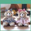Shelliemay Bear Plush Pendant With Pp Cotton Soft Material Bear Keychain Gift