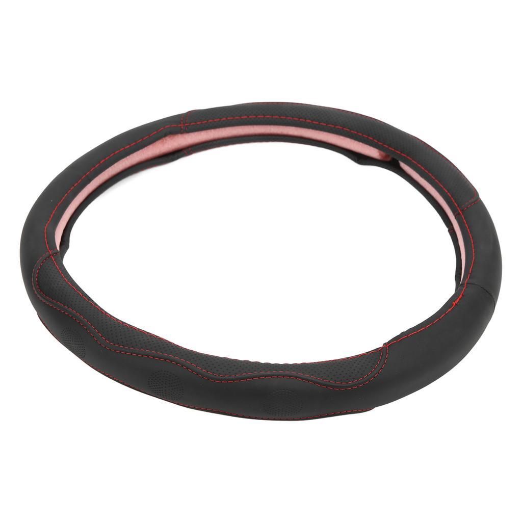 Car Steering Wheel Cover 15in   Fit Artificial Leather Protector for Modification