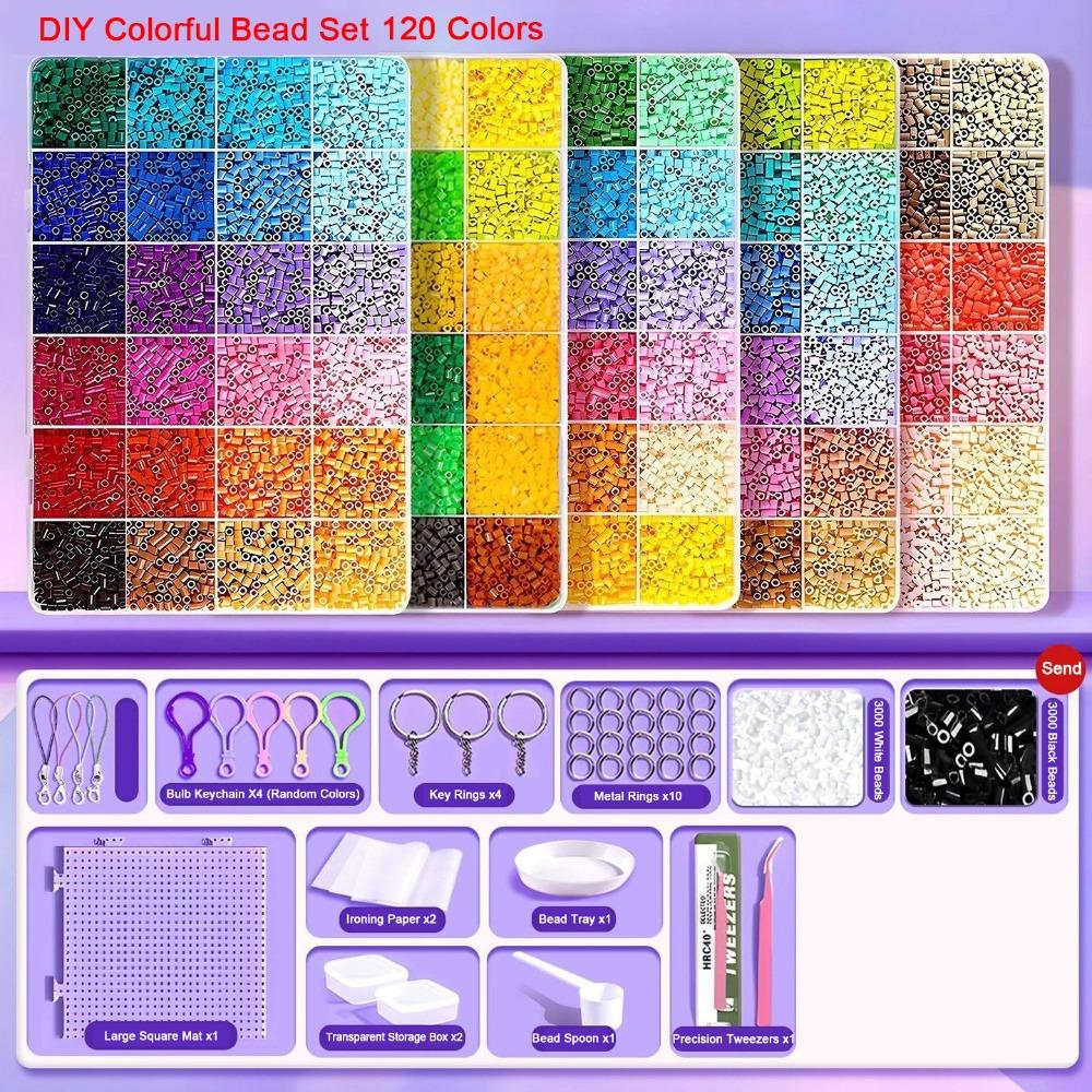 Hochwertiges Bügelperlen-Set 2,6 mm Größe 3D Puzzle Perlen Perler Hama Perlen Handgemachtes Handwerk