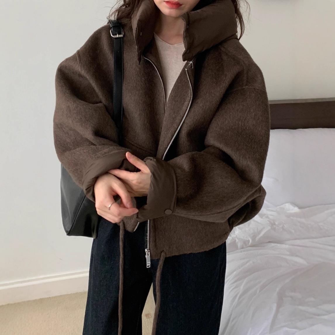 2Colors Autumn Winter Woolen Jacket Women`s