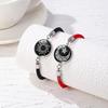 Sun & Moon Stainless Steel Luminous Couple Bracelet, Woven Friendship Rope for Valentine's Day
