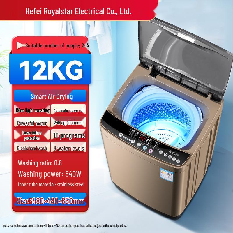 Compact Washer-Dryer Combo: Fully Automatic, Large Capacity, Ideal for Rentals and Small Dorms