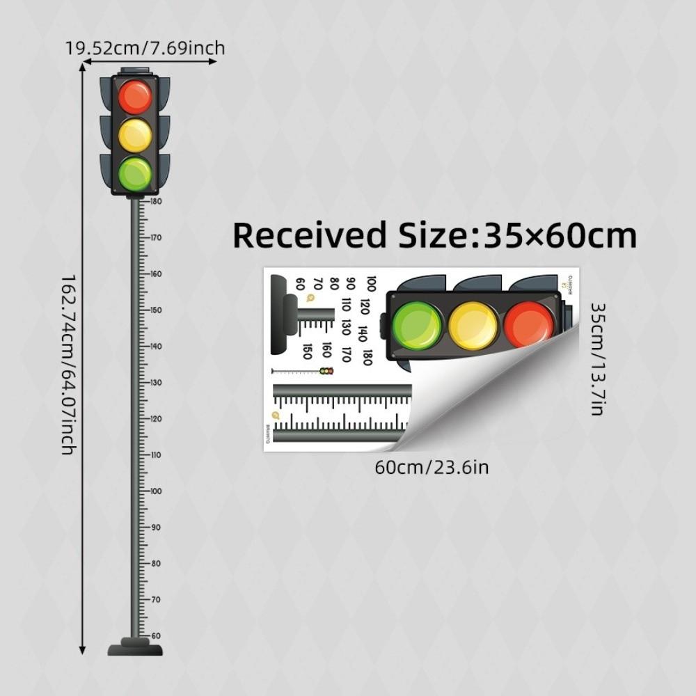 Peel and Stick Kids Growth Chart Decal Removable Growth Measuring Tool Kids Room