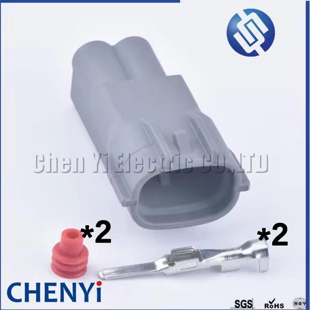 2 Pin Automotive Plug Wiring Auto Connector 7283-7526-30 90980-11162 for VVT I Solenoid Connector Lexus 1JZ 2JZ 1UZ 3UZ