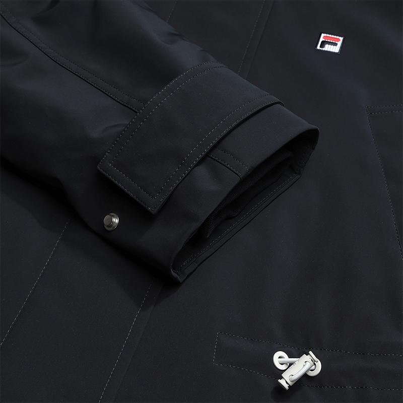 Fila Heritage Fashion Classic Retro Sports Casual Simple Versatile Comfortable Warm Loose Cotton Jacket Women Jackets Legendary-Blue F11W618906FNV