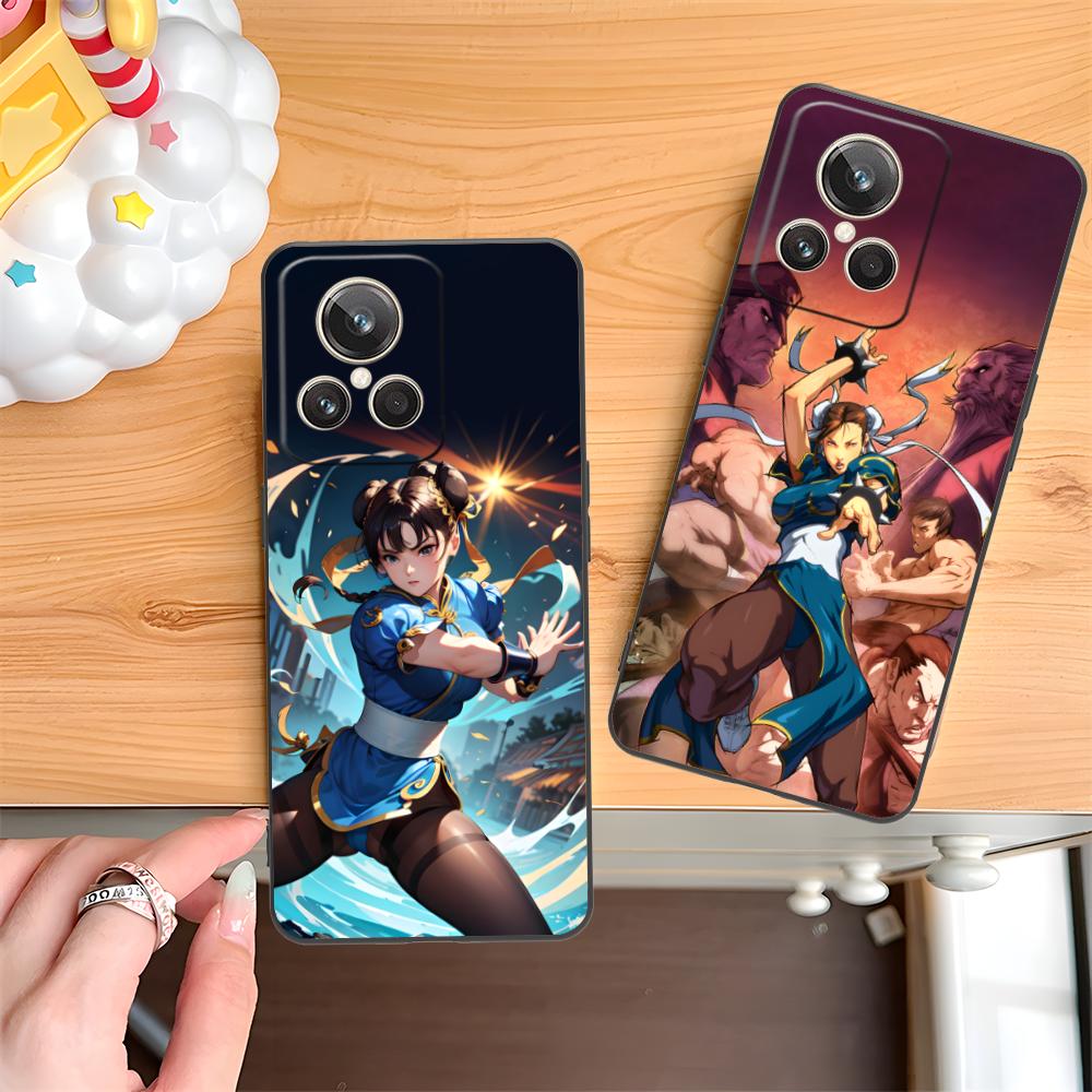 Street Fighter Chunli Phone Case for Realme GT 8 Neo Pro C75 73 71 C67 65 C55 53 C35 31 C20 15 Colorful Printing Cover Cover