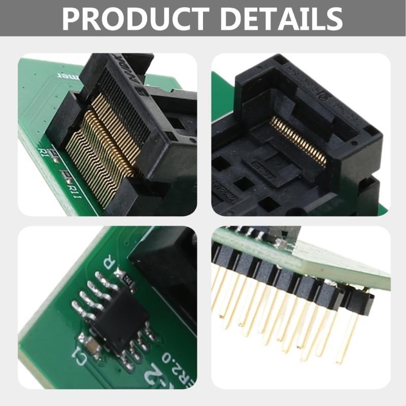 Quality TSOP48 NAND Programming Adapter, Compatible for T48 ADP F48 EX2 TSOP48-2 Programmers Electronics Repair