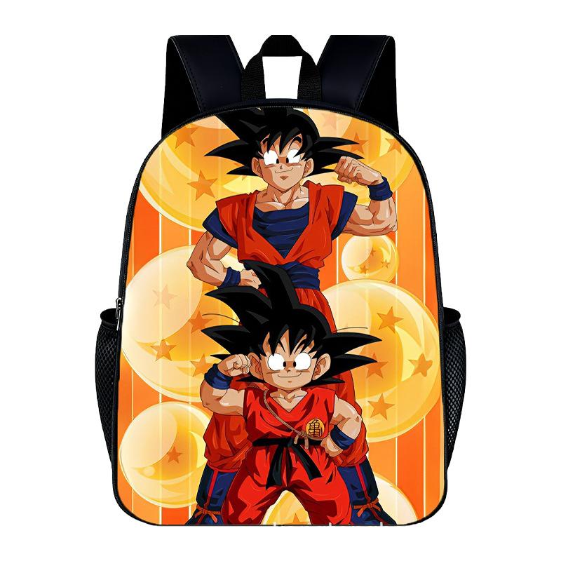 DragonBall Backpack Son Goku Goten Vegeta IV Cartoon Character Print Schoolbag Lightweight Large Capacity Student Backpack Gifts