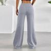 Women's Fashionable, Casual, Versatile High-waisted Loose Elastic Slightly Flared Wide-leg Trousers