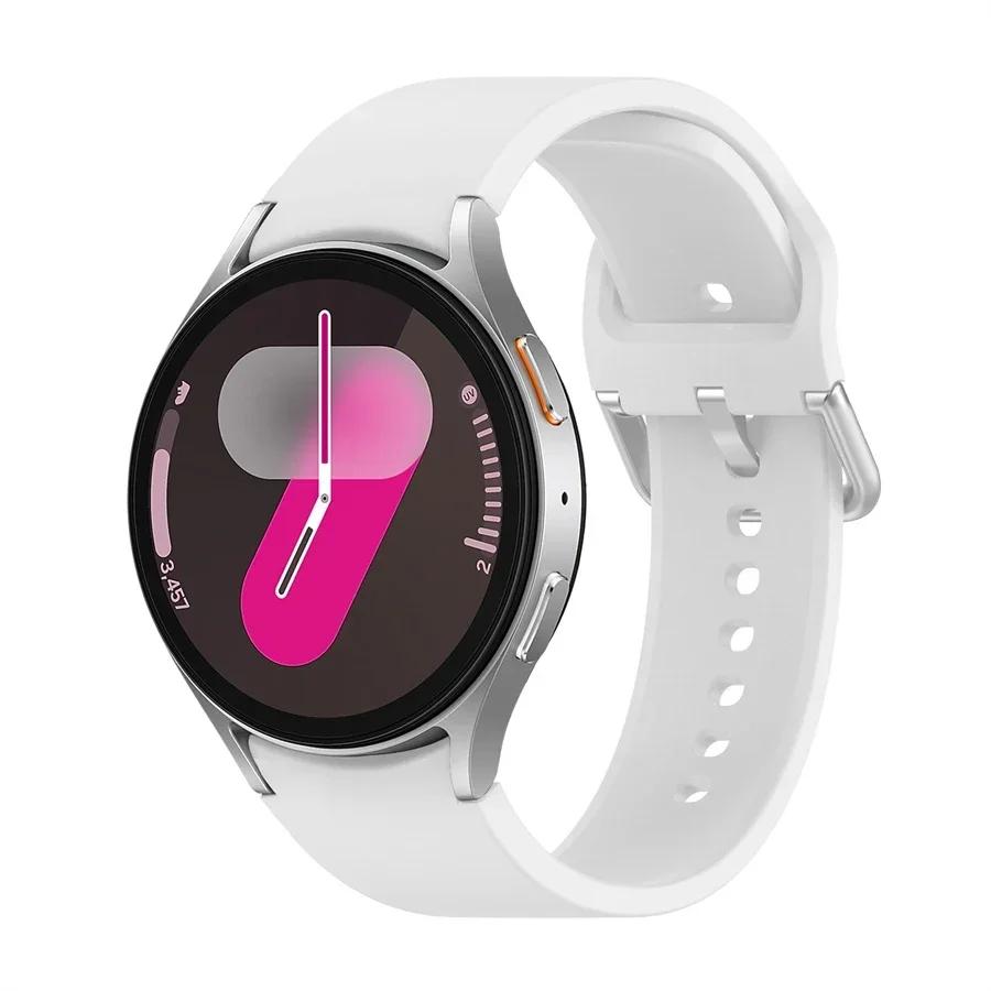 Silicone Strap For Samsung Galaxy Watch 7 6 5 4 44mm 40mm 5 45mm 20mm Bracelet Galaxy Watch6 4 Classic 47mm 43mm 46mm 42mm Band