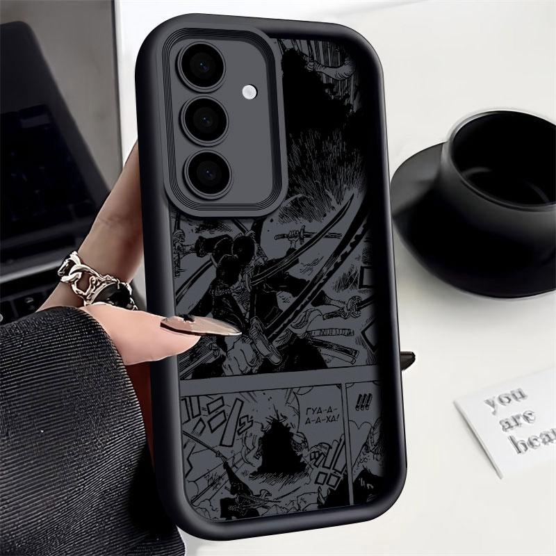 Roronoa Zoro Manga Phone Case For Samsung S26 S25 S24 S23 S21 S20 Ultra One Pieces For Galaxy S25 S24 FE S26 Plus Silicone Cover