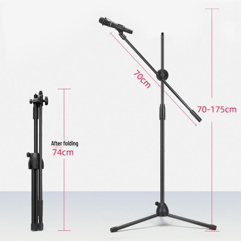 Kids' All-in-One Stage Mic with Folding Tripod for Singing & Streaming