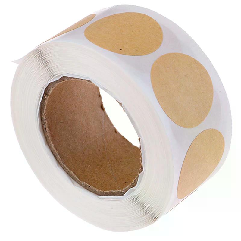 500pcs Blank round Craft Stickers DIY Sealing Labels for Package Crafts