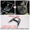 Window Lift / Water Cup Holder / Head Light Lamp / Gear Shift Panel Cover Trim For Kia Seltos - Carbon Fiber Accessories