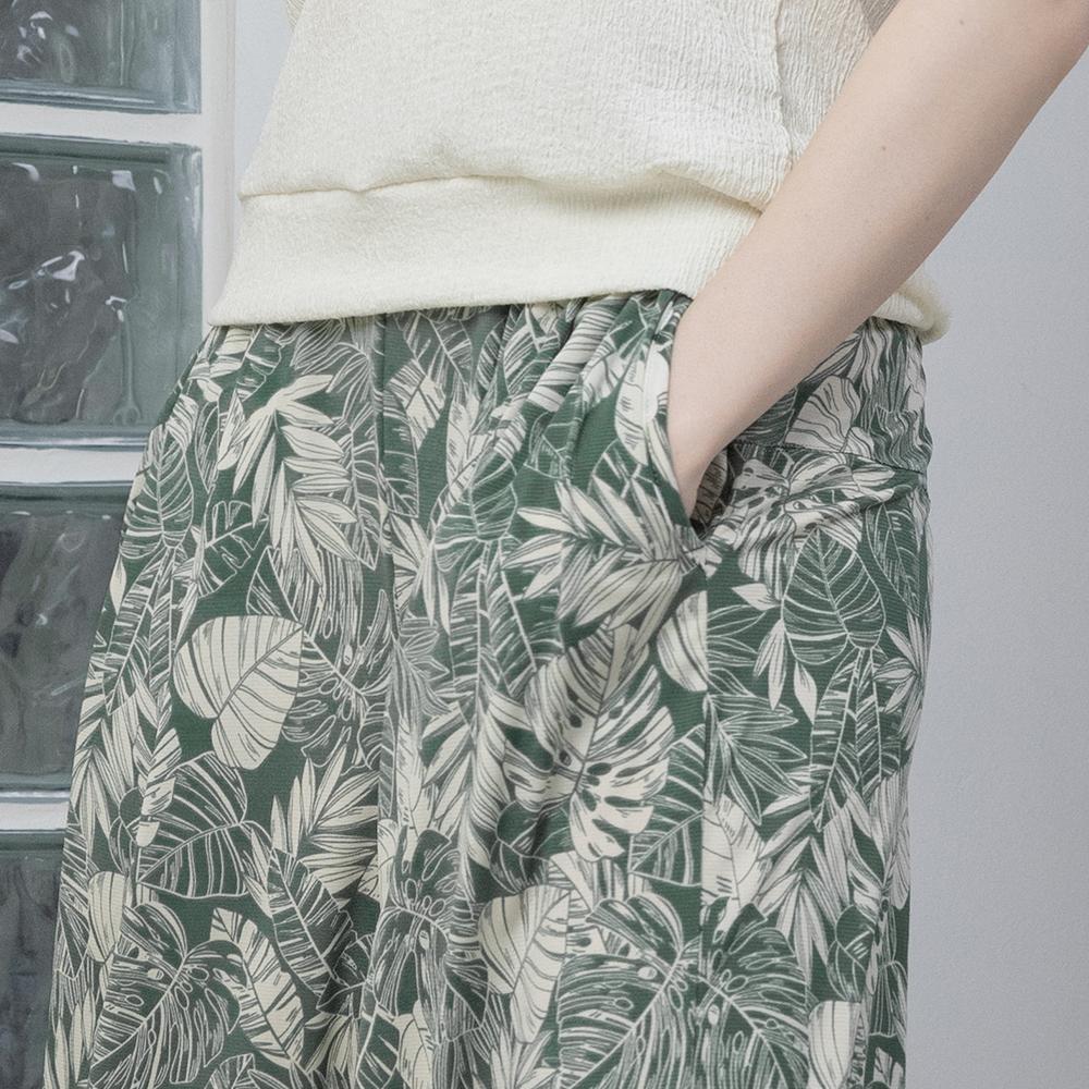 DURAN Culotte Print Skirt Pants Dbf5S-9221 2 Colors