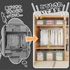 FJANS Foldable and Stackable Clothing Storage Boxes for Closet Shelves, Perfect for Changing Out, with Transparent Window, Made of Cationic Fiber (40L
