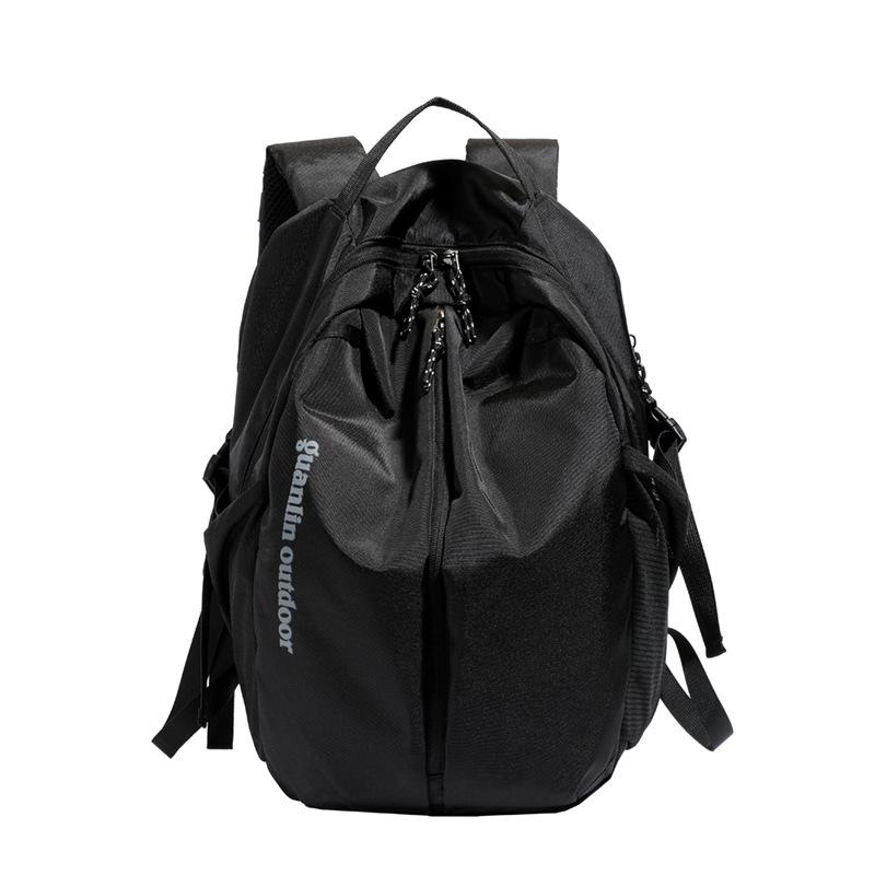 

Korean version of primary and secondary school students backpack large-capacity schoolbag 2025 new backpack Korean version of fashion niche backpack w чёрный