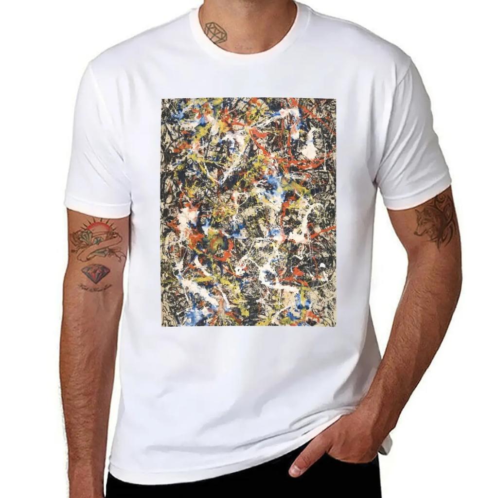 Jackson Pollack - Convergence T-Shirt blanks kawaii clothes sweat cotton graphic tees oversized t shirt men