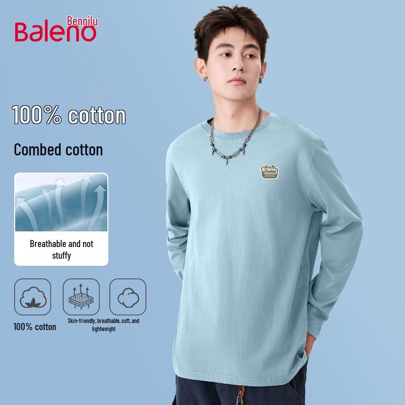 Baleno Men's Crewneck Cotton Sweatshirt