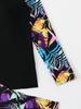 2026 Plus Size High-Waisted Long Sleeve Tankini Swimsuit for Women