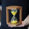 15 Mins Hourglass Sand Timer Rustic Portable Visual Modern Clock Decorative Sandglass