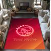 Ajax Amsterdam Bedruckter Kristall-Samt-Teppich Rutschfester Kristall-Samt-Teppich für Sofa, Schlafzimmer, Innenbereich, Heimdekoration