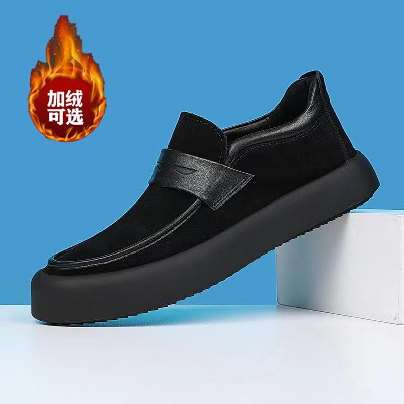 

Обувь Мужская Осенняя Кожаная Универсальная Тренд Нога Повседневная Кожаная Обувь Мужская Обувь Дуду Обувь На Одном Педали Ленивые Лоферы 44