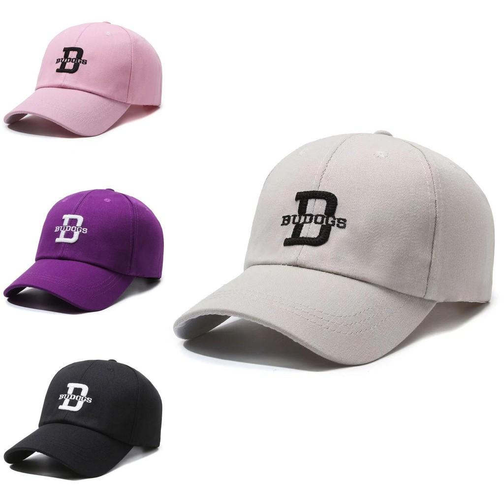 Embroidery Letters D Peaked Cap Outdoor Breathable Men Women Sun Small Show