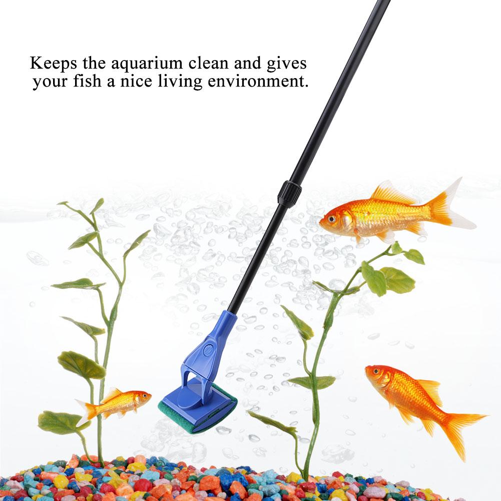 5 In 1 Retractable Aquarium Cleaning Kit Fish Tank Brush Gravel Algae Cleaner Fish Tool