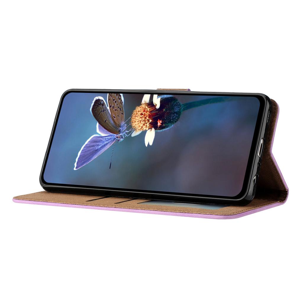 For Google Pixel 8 Pro Butterfly Imprinted Foldable Stand Shell Anti-fall PU Leather Wallet Phone Case