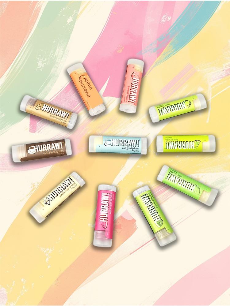 Hurraw Lip Balm 4.8g Recommended by Wang Ou, Moisturizing, Nourishing, Hydrating, Improving Chapped Lips, Lightening Lip Lines, and Removing Dead Skin
