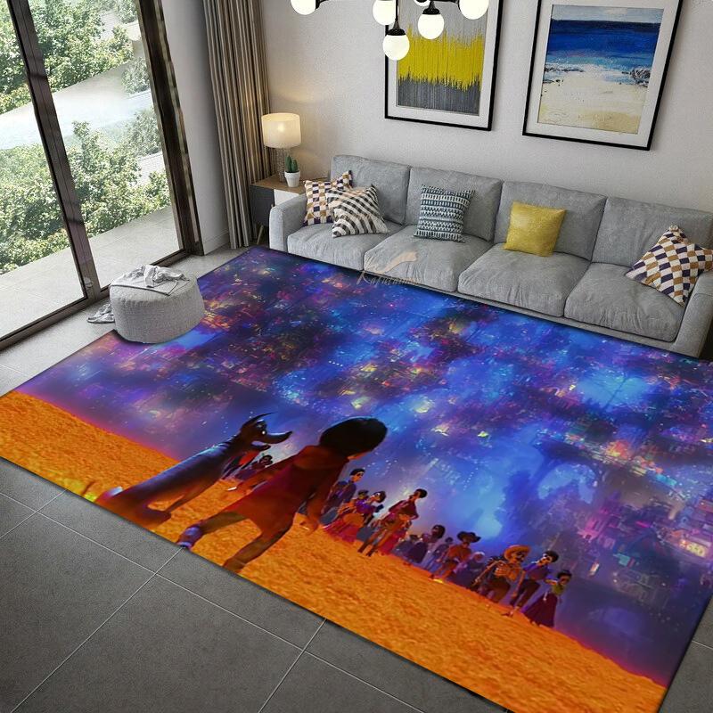Coco Miguel Héctor anime Carpet multi-size Carpet for Living Room Bedroom Kid's Room Home Decor Area Rug Non-slip Mat Sofa Mat