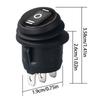 Water Resistant Round Rocker Switches 3 Pin 3 Position Industrial Control Switches Suitable for Industrial Control panel 