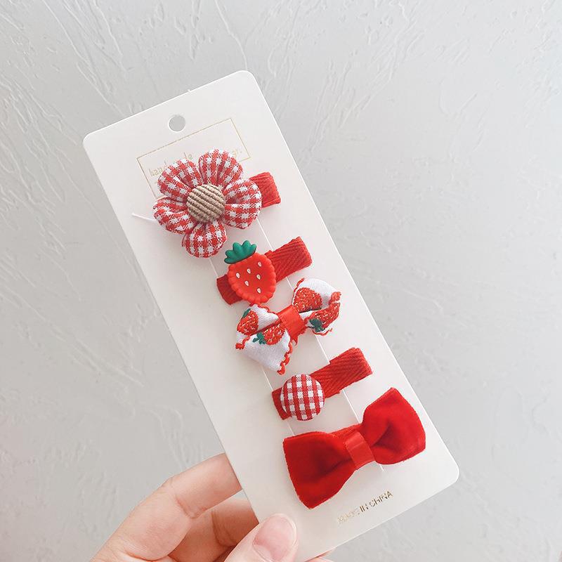 Children'S Hairpin Bag Cloth, Duck Bill Clip Cloth, Bow Root, Princess Hairpin, Cute Little Flower Girl Hair Accessories