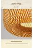 Bamboo Zen Pendant Light: Artistic Bamboo Weave Lantern for Tea Rooms and Tables