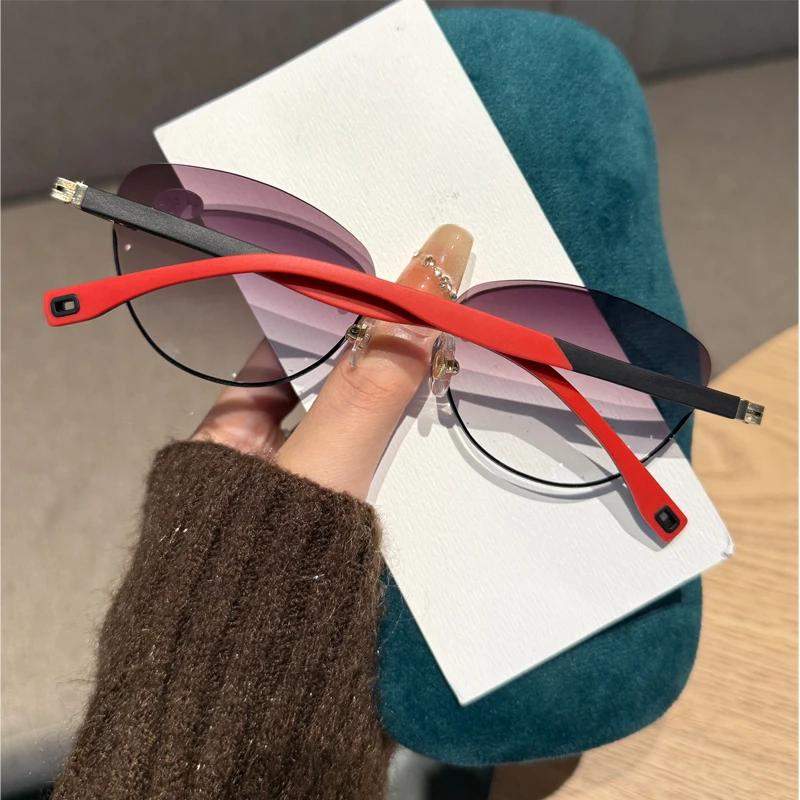 Ladies' Cat Eye Reading Glasses Female and Maler High Definition Blue Light Blocking Presbyopia Eyeglasses Diopter 0 To +4.0