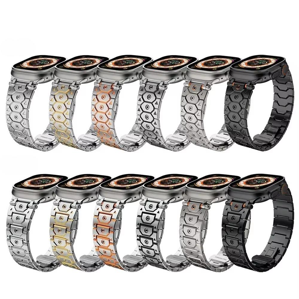 Business Stainless Steel Strap For Apple Watch Ultra 2 49mm 10 42mm 46 Bracelet for iWatch 9 8 7 6 5 4 se 45mm 44mm 40 38mm Band