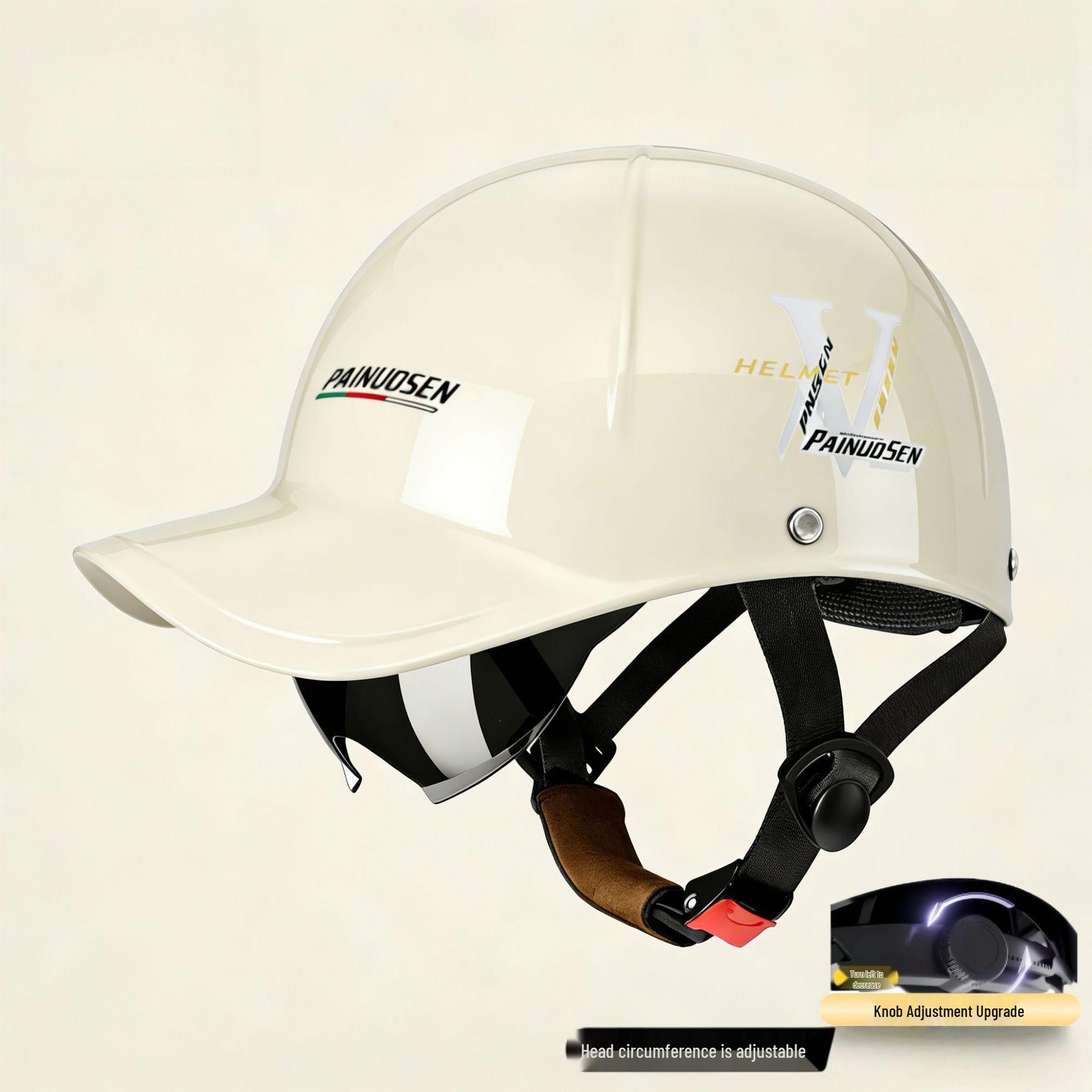 Unisex Electric Vehicle Summer Half Helmet - Breathable, Sun Protection, Safety Certified One Size
