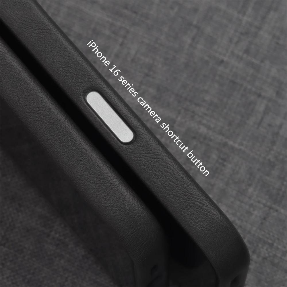 Luxury Business Retro Leather PU Bumper Case for iPhone 17 Pro Max Air 16 15 14 13 For Magsafe Wireless Charging Magnetic Cover